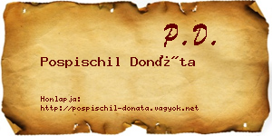 Pospischil Donáta névjegykártya